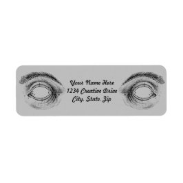 Etiqueta Rara dirección de devolución de ojos de anatomía