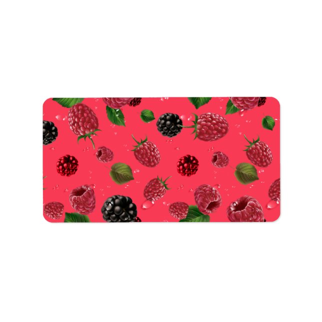 Etiqueta Raspberry (Frente)