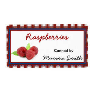 Etiqueta Raspberry Personalizado Canning Labs