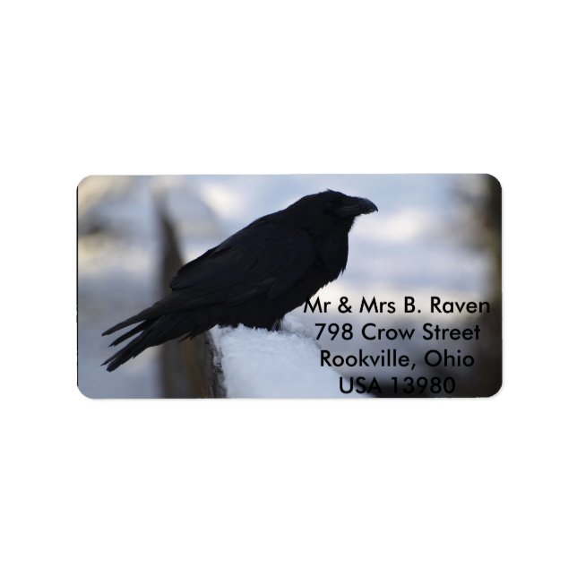 Etiqueta Raven Labels (Frente)