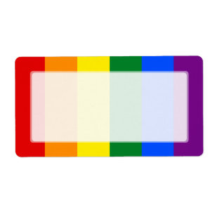 Etiqueta Raya de la bandera del arco iris del orgullo gay