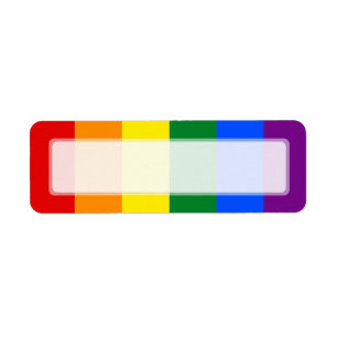 Etiqueta Raya de la bandera del arco iris del orgullo gay