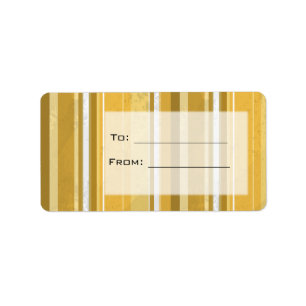 Etiqueta Rayas amarillas de caramelo