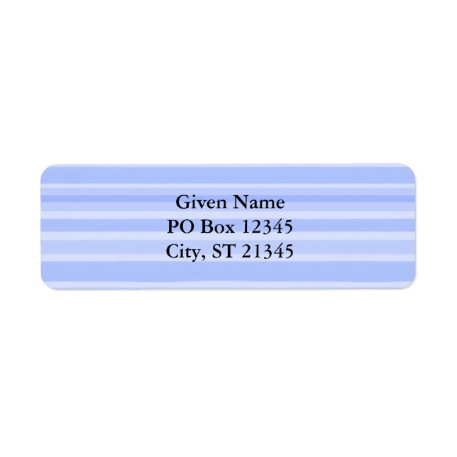 Etiqueta Rayas Azules (Frente)