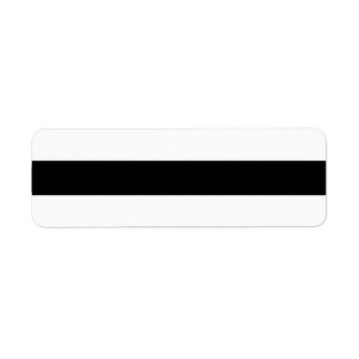Etiqueta Rayas Blancas Y Negras De Estilo