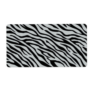 Etiqueta Rayas de cebra mágica haga clic en el color gris P