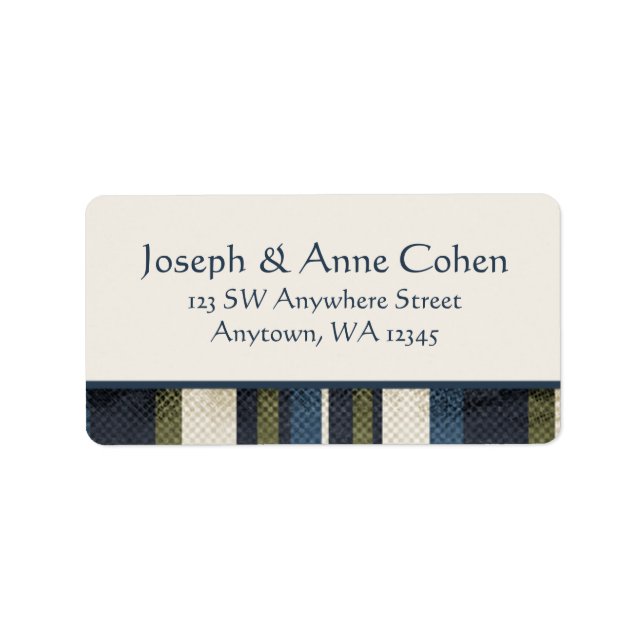 Etiqueta Rayas Grunge (Frente)