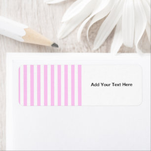 Etiqueta Rayas rosas, franjas blancas, patrón rayado