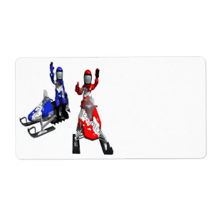 Etiqueta Raza del Snowmobile