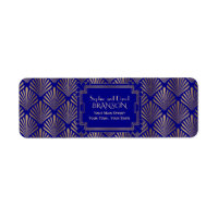 Real Marina Oro Azul Gran Gatsby Art Deco Boda