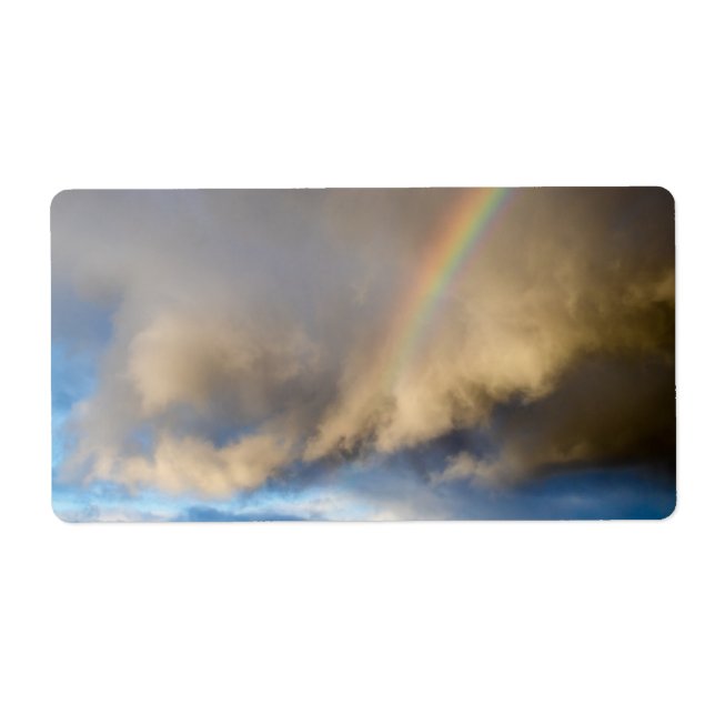 Etiqueta rebelión arco iris (Frente)