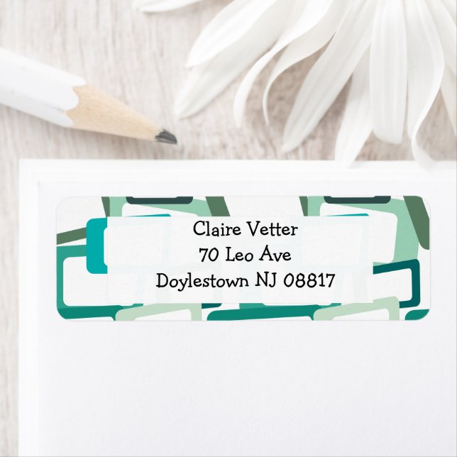 Etiqueta Rectángulos modernos de mediados del siglo (In situ)