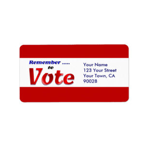 Etiqueta recuerda votar