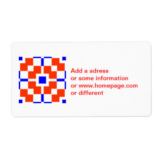 Etiqueta Red and Blue, its Saxonian