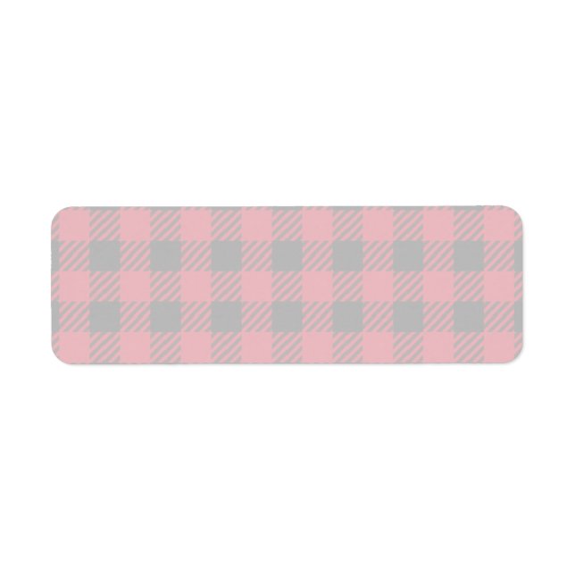Etiqueta Red Buffalo Plaid (Frente)