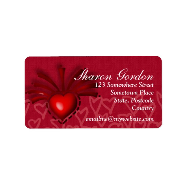 Etiqueta Red Heart Works (Frente)