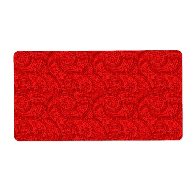 Etiqueta Red Paisley (Frente)