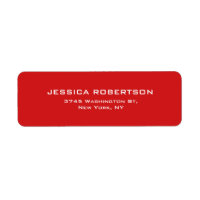 Red Plain Elegant Modern Trendy