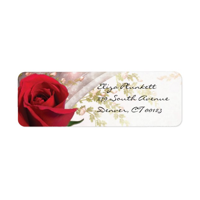 Etiqueta Red Rose (Frente)