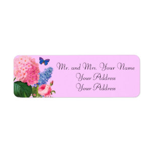 Etiqueta Redoute Flowers Personalizado Address Labels