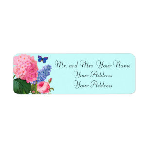 Etiqueta Redoute Flowers Personalizado Avery Address Labels