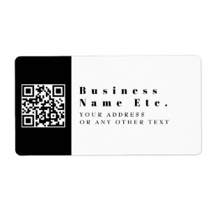 Etiqueta Reemplazar por el código QR   Moderno