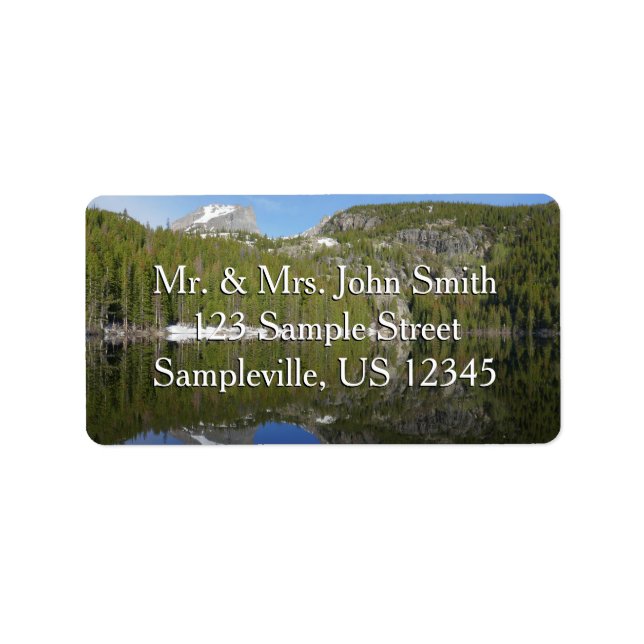 Etiqueta Reflexión del lago Oso I