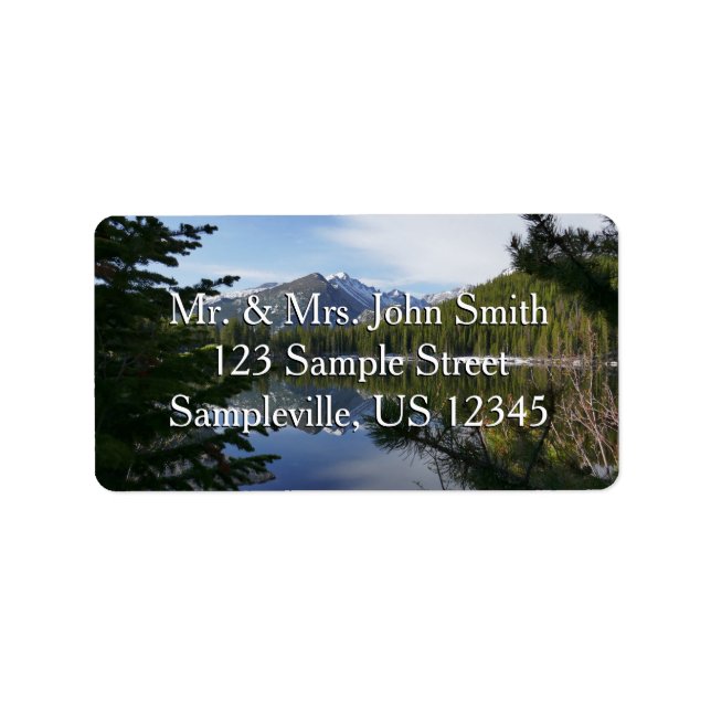 Etiqueta Reflexión III sobre el lago Bear (Frente)