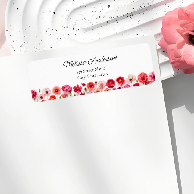 Etiqueta Regalo de agradecimiento para baby shower floral (Subido por el creador)