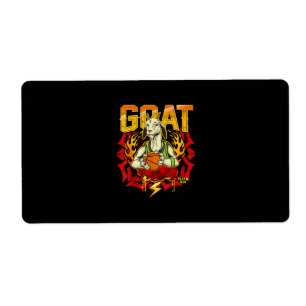 Etiqueta Regalo de cabra de baloncesto