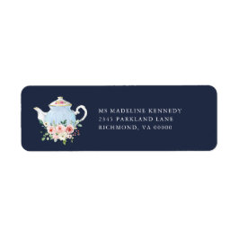 Etiqueta Regalo de Despedida de Soltera Té Elegante Floral