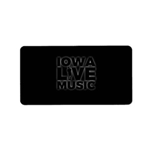 Etiqueta Regalo de Iowa Music Guitar Player