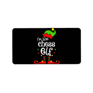 Etiqueta regalo de navidades de amigos de la familia chess 