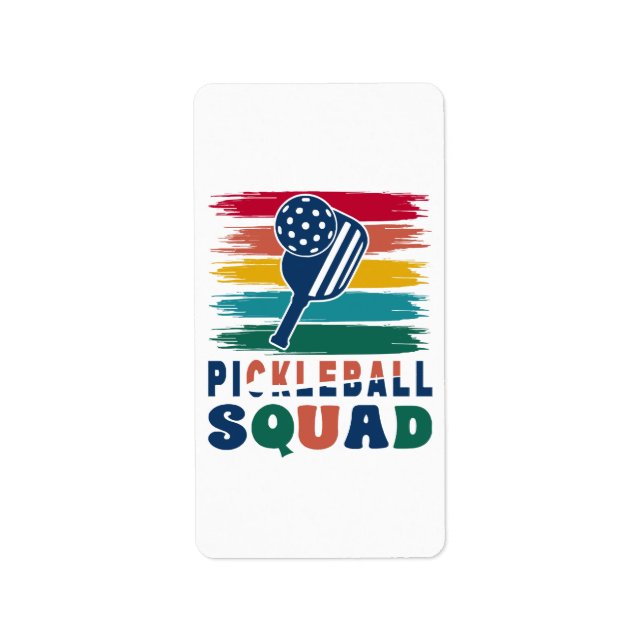 Etiqueta Regalo para jugadores de pickleball (Frente)
