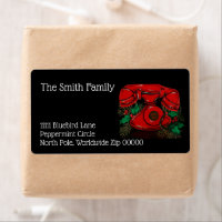 Regalo telefónico de Navidades rojos antiguos