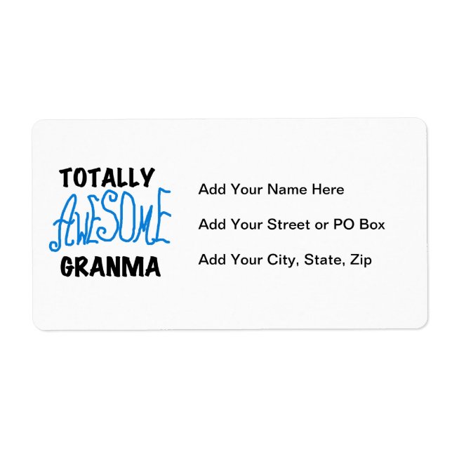 Etiqueta Regalos azules totalmente impresionantes de las (Frente)