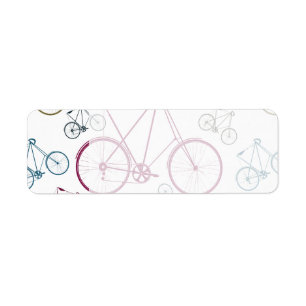 Etiqueta Regalos de patrones de bicicletas de época para ci