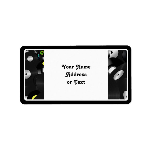 Etiqueta Registro de Vinyl-Look LP (Frente)