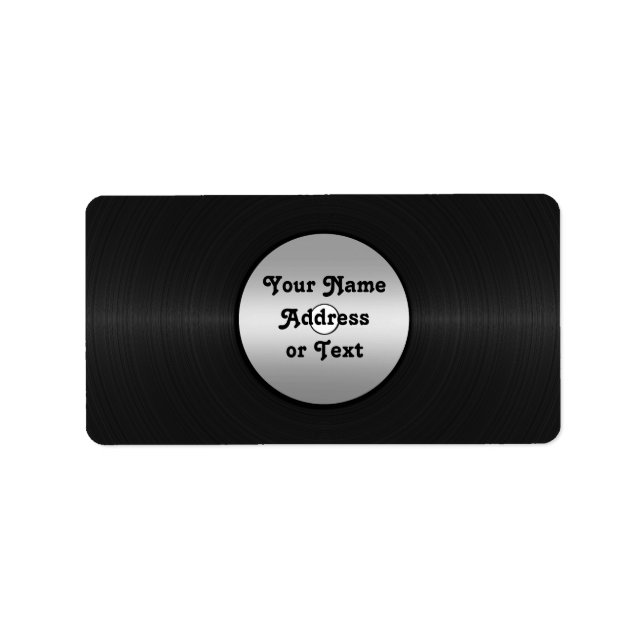 Etiqueta Registro de Vinyl-Look LP (Frente)