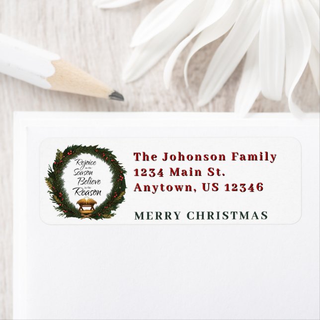 Etiqueta Regocijarse y creer en la natividad