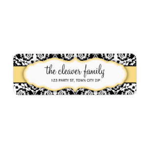 Etiqueta REGRESAR DIRECCIÓN DRESS elegante damasco negro li