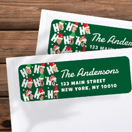 Etiqueta Regreso de nueve fotos familiares de Santa Sombrer