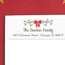 Regreso elegante de Navidades personalizados de Bo