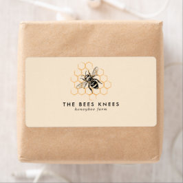 Etiqueta Regreso elegante y Minimalista del apicultor de mi