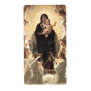 Etiqueta Reina de los Ángeles Regina Angelorum por Bouguer