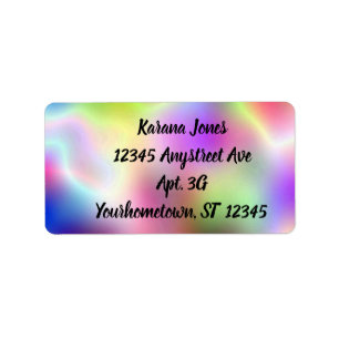 Etiqueta Relieve metalizado colorido