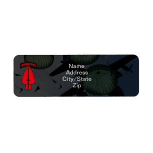 Etiqueta remiendo especial del sof de los ops del usasoc