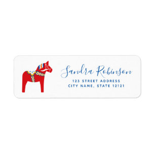 Etiqueta Remite del caballo de Dala