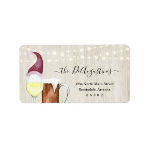 Etiqueta Remite del vino y de la cerveza y de la alegría