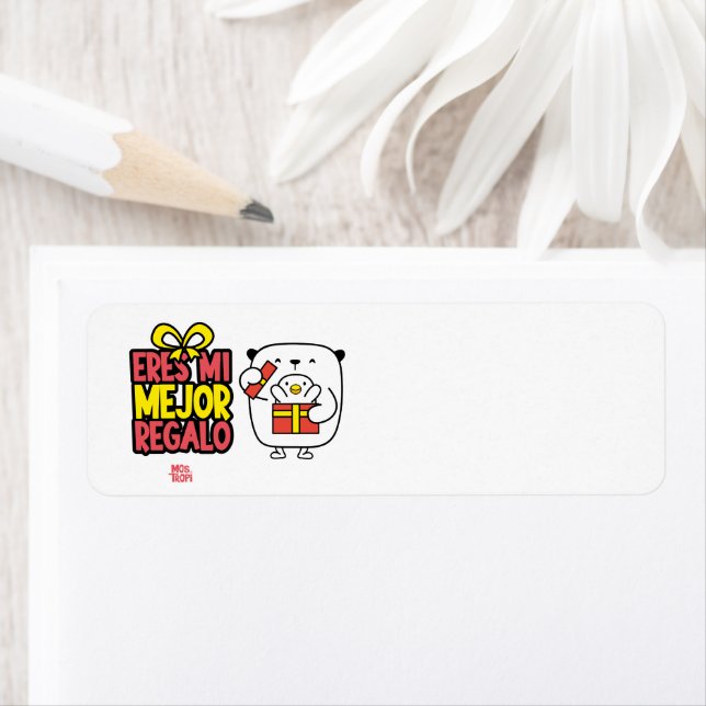 Etiqueta remitente│Eres mi mejor regalo (In situ)